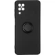 Чехол Fiji Holder Ring для Samsung Galaxy A12 (A125) бампер накладка с подставкой Black - изображение 1