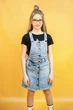Сарафан A-yugi Jeans 140 см Синий (2125000655437) - изображение 1