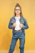Джинсова куртка A-yugi Jeans 152 см (2125000655185) - зображення 3