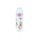Пляшка для годування Nuk Diswin First Choice Plus із силіконовою соскою 300 мл Рожева (3952371) - зображення 1