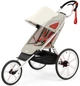 Спортивная беговая прогулочная коляска Cybex Sport Avi Bleached Sand на кремовой раме с оранжевыми деталями - изображение 1