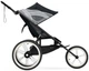 Спортивная беговая прогулочная коляска Cybex Sport Avi All Black на черной раме с черными деталями - изображение 4
