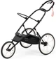 Спортивная беговая прогулочная коляска Cybex Sport Avi Silver Pink на черной раме с оранжевыми деталями - изображение 6