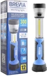 Телескопічна інспекційна лампа Brevia LED 3 W COB + 1 W LED + 8 LED кемпінг 300 lm 2000 mAh адаптер AC 220 (11330) - зображення 3