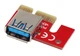 Райзер SATA 007S 60см USB PCI-E 1x to 16x САТА 375325668 Червоний - зображення 6