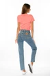 Джинсы Wrangler Wild West High Waist Straight Cropped Fit (W2H2D223H) Синий 25-32 - изображение 2