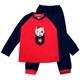 Пижама (футболка с длинными рукавами + штаны) MATILDA 7293-4 152 см Черно-красная - изображение 1