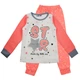 Пижама (футболка с длинными рукавами + штаны) MATILDA 8968-3 128 см Бело-оранжевая - изображение 1
