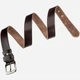 Ремень мужской из натуральной кожи Vintage leather-20068 115 см Коричневый - изображение 4