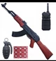 Детский автомат Golden Gun "АК-47" с пистонами и аксессуарами - изображение 3