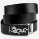Мужской ремень кожаный Vintage leather-20256 115 см Черный - изображение 1