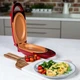 Інноваційна двостороння электросковорода (скороварка) Red Copper 5 Minuts Chef з лопаткою і рецептами в комплекті (червона) - зображення 7