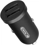 Автомобильное зарядное устройство XO TZ08 2 USB 2.1A кабель microUSB в комплекте Black (17729) - изображение 2