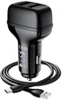 Автомобильное зарядное устройство Hoco Z36 2 USB 2.4A кабель microUSB в комплекте (18179) - изображение 2