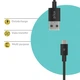 Дата кабель USB 2.0 AM to Type-C 2.0m CB-UT12 black Piko (1283126493850) - изображение 3