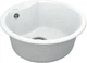 Кухонная мойка гранит VANKOR Vena VMR 01.48 White Stone + сифон одинарный VANKOR Стандарт - изображение 3