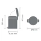 Відро для сміття з педаллю Brabantia Pedal Bin NewIcon 5 л White 112065 - зображення 4