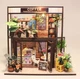 Конструктор 3D интерьер Roombox DIY mini house MD 2505 М027 с подсветкой - изображение 2