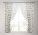 Легкие кухонные шторы с магнитными подхватами Adagio Windows Decor из цветной грек-сетки - изображение 1