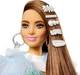 Кукла Барби Экстра Модница в голубом жакете с рюшами Barbie Extra Doll #9 in Blue Ruffled Jacket with Pet Crocodile (GYJ78) - изображение 3