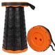 Розкладний телескопічний стілець Помаранчевий Telescopic stool - зображення 3