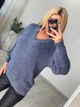 Fashions • Светр жіночий оверсайз Ніка Fashions 44-56 джинс (231-нс) - зображення 3
