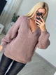 Fashions • Светр жіночий оверсайз Ніка Fashions 44-56 мокко (231-нс) - зображення 2