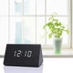 Электронные LED часы черные с белой подсветкой Wooden Clock VST-861 - изображение 2