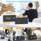 Электронные LED часы черные с белой подсветкой Wooden Clock VST-861 - изображение 6