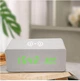 Wireless charger Годинник мережеві з бездротовою зарядкою VST-889 світле дерево з зеленої LED підсвічуванням - зображення 1