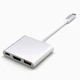 Переходник Type-C на HDMI USB 3.1, адаптер для MacBook Apple Type-С USB-хаб 4K (TypeC-HUB-3in1-SL) - изображение 2