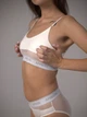 Комплект белья Apriori Bralette Slip AU-200127 S Шампань (ROZ6400134964) - изображение 5