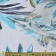 Лен гардинный деворе листья бирюзово-серо-желтые, белый, ш.280 (30448.003) - изображение 3
