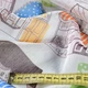 Льон гардинний будиночки зелено-червоно-коричневі, білий, ш.270 (30430.001) - зображення 2