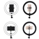 Кольцевая LED лампа Ring Fill Light L210 для профессиональной съемки от USB 26 см Black - изображение 7