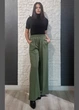 Штани - палаццо Hot fashion хакі L 10-3080 - зображення 1