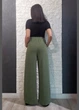 Штани - палаццо Hot fashion хакі L 10-3080 - зображення 3