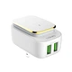 Сетевое зарядное устройство LDNIO A2205 на 2 USB с LED ночником micro-usb White (A2205) - изображение 6