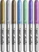 Набір маркерів перманентних BIC Intensity Metallic Permanent Marker, Fine Point 8 шт. (‎GMPMP81) - зображення 3