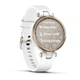 Смарт-часы Garmin Lily Sport Cream Gold-White (010-02384-10); 0.91" (240x201) TFT / Bluetooth / GPS / до 5 дней / 5 ATM / 34.5 х 34.5 х 10.15 мм, 24 г / белый с золотистым - изображение 3