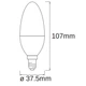 Розумна лампочка Osram LEDSMART+ WiFi B40 5W (470Lm) 2700-6500K + RGB E14 (4058075485938) - зображення 5
