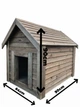 Будка для собаки DogHouse из дерева утепленная Palisandr средняя - изображение 3
