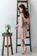 Forli Халат шелковый Nude ONE Бежевый SH0006-01-04_ONE - изображение 3