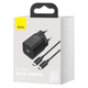 СЗУ Baseus Super Si Quick Charger 25W (1USB-C) + кабель Type-C to Type-C (TZCCSUP-L) Черный - изображение 2