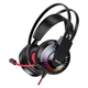 Игровые наушники HOCO LED Joyful Gaming Headphones W105 с микрофоном и LED RGB подсветкой проводные Black (W105B) - изображение 1