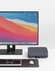 USB-хаб адаптер Ailink Aluminium USB-C Mac mini Hub Card Reader HDD/SDD slot Space Grey - зображення 7