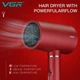 Фен профессиональный VGR V-431 RED, 2 уровня обдува, 2 уровня температуры, насадка-концентратор - изображение 1
