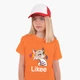Дитяча футболка для дівчаток Лайк Кіт (Likee Cat) (25186-1032-51) 122-128 см Бавовна Помаранчевий - зображення 1