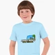 Детская футболка для мальчиков Майнкрафт (Minecraft) (25186-1170-33) 122-128 см Хлопок Голубой - изображение 1