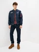 Бомбер мужской Alpha Industries Nasa MA-1 MJM21093C1 XS Темно-синий (640631623409) - изображение 4